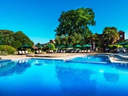Located in Hampshires New Forest, the Macdonald Elmers Court hotel has a picture perfect pool.